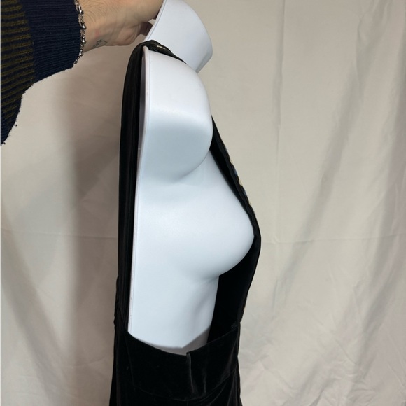 VINTAGE 60s-70s Velvet Heart Babydoll Dress, Milkmaid Cottagecore Kindercore - Picture 4 of 6